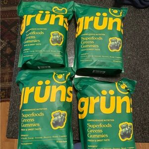 Grüns Superfoods Greens Gummies - 4 28-count bags